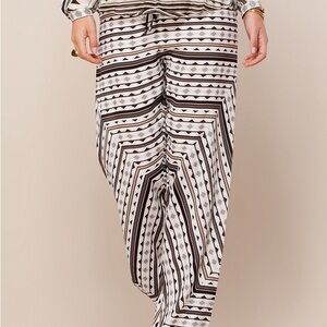 Hale Bob Black and White Straight Leg Pants